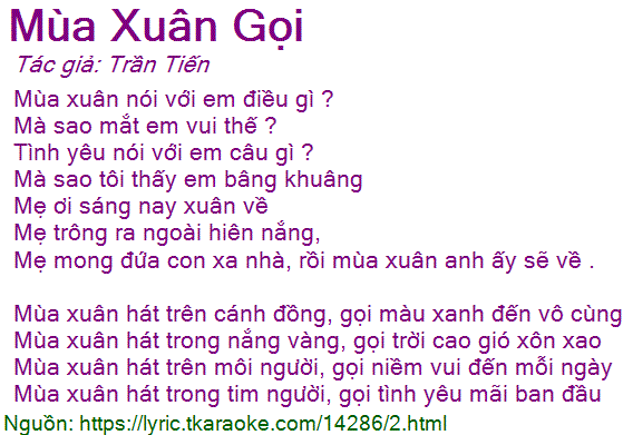 Mùa xuân nói với em câu gì?
