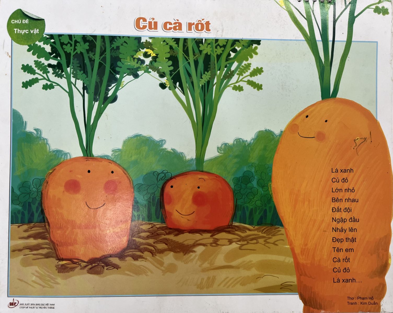 Giáo án Thơ Củ Cà Rốt: Mục tiêu, Hoạt động và Tài liệu Gallery 1