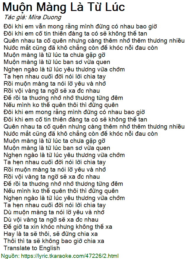 Muộn màng là từ lúc ta chưa gặp gỡ Gallery 2