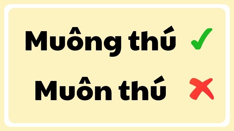 Muôn Thú Hay Muông Thú?