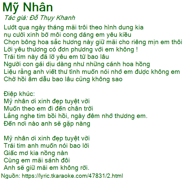 Mỹ Nhân Ơi Xinh Đẹp Tuyệt Vời