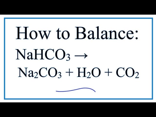 Nahco3 tạo ra Na2CO3 như thế nào?