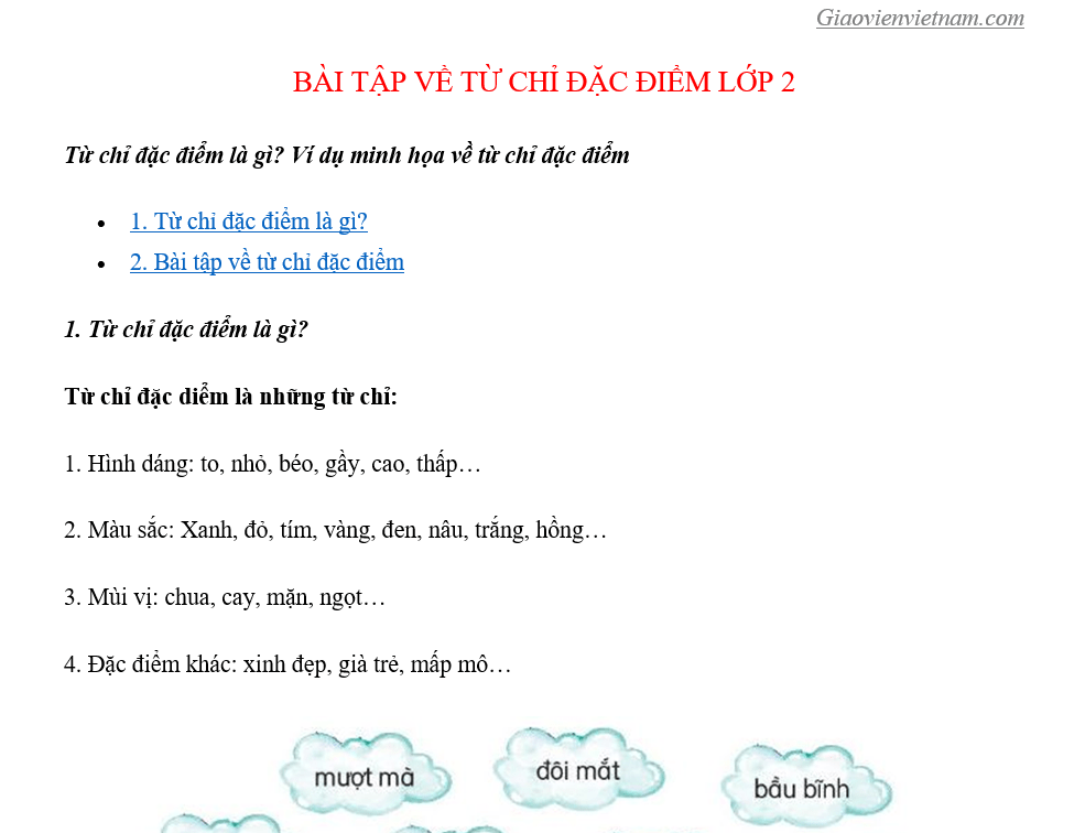 5 Từ Chỉ Đặc Điểm Của Học Sinh Gallery 1