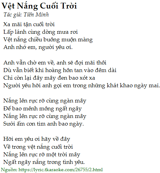 Nắng lên rực rỡ cùng làn mây