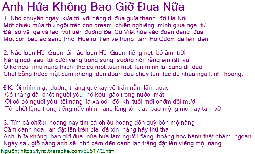 Náo loạn Hồ Gươm lời