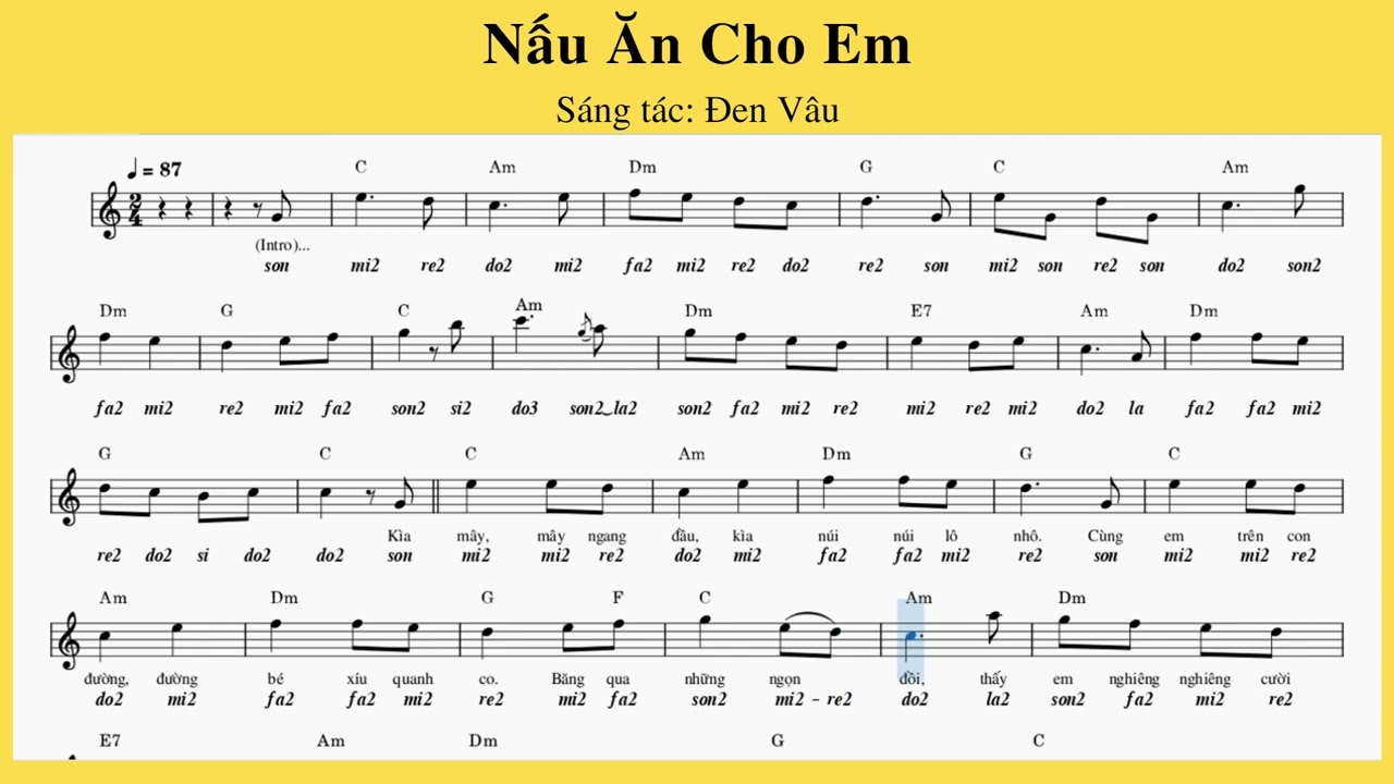 Nấu Ăn Cho Em Hợp Âm