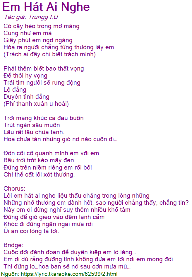 Này anh ơi đừng nghĩ suy thêm nhiều khổ tâm