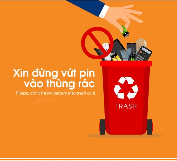 Nên vứt pin ở đâu?