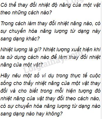 Các Cách Làm Thay Đổi Nhiệt Năng