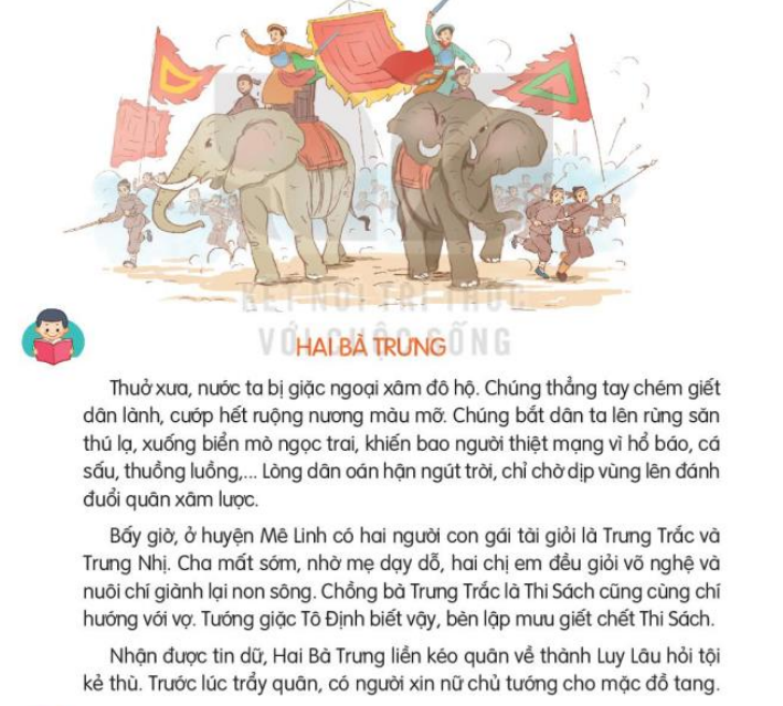 Cảm nghĩ của em về Hai Bà Trưng
