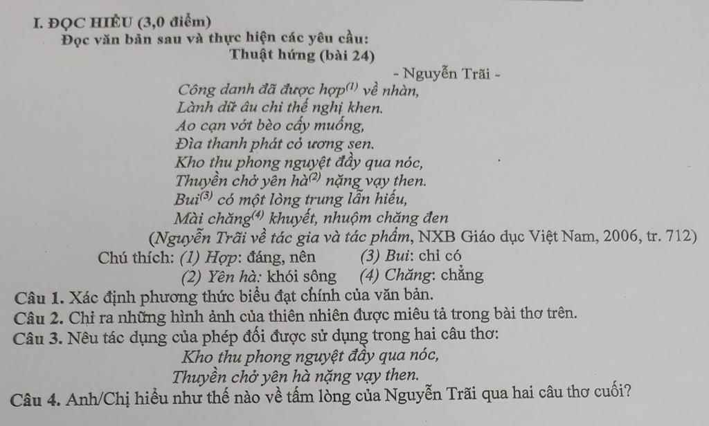 Chủ đề bài thơ Thuật hứng Gallery 2