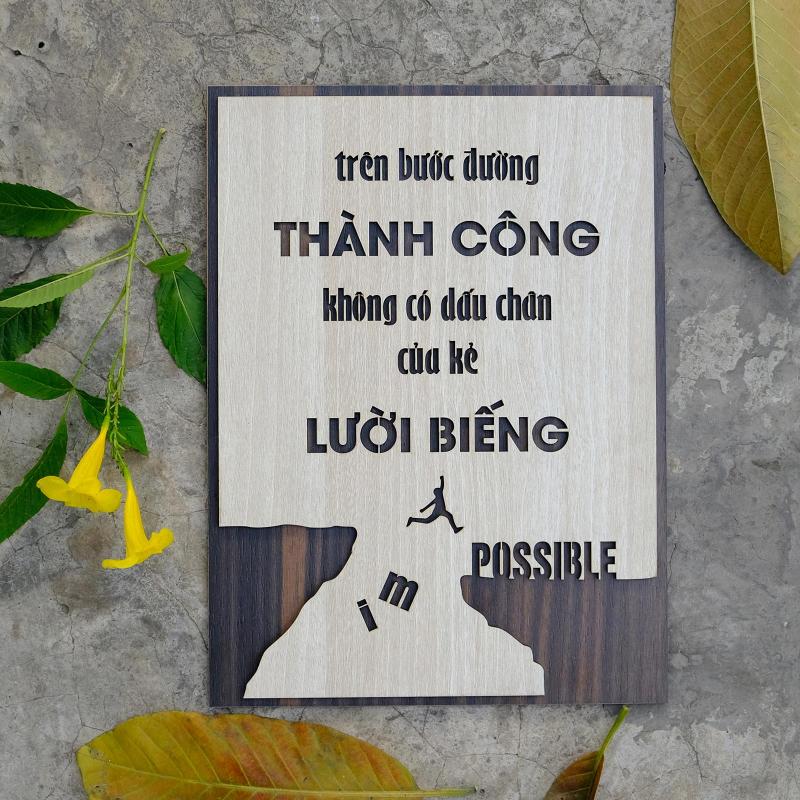 Nếu lười biếng thì con người không thể thành công