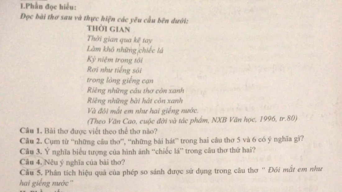 Ý nghĩa bài thơ Thời gian Gallery 2