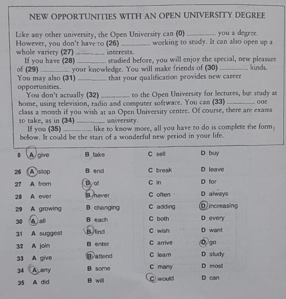 New Opportunities with an Open University Degree