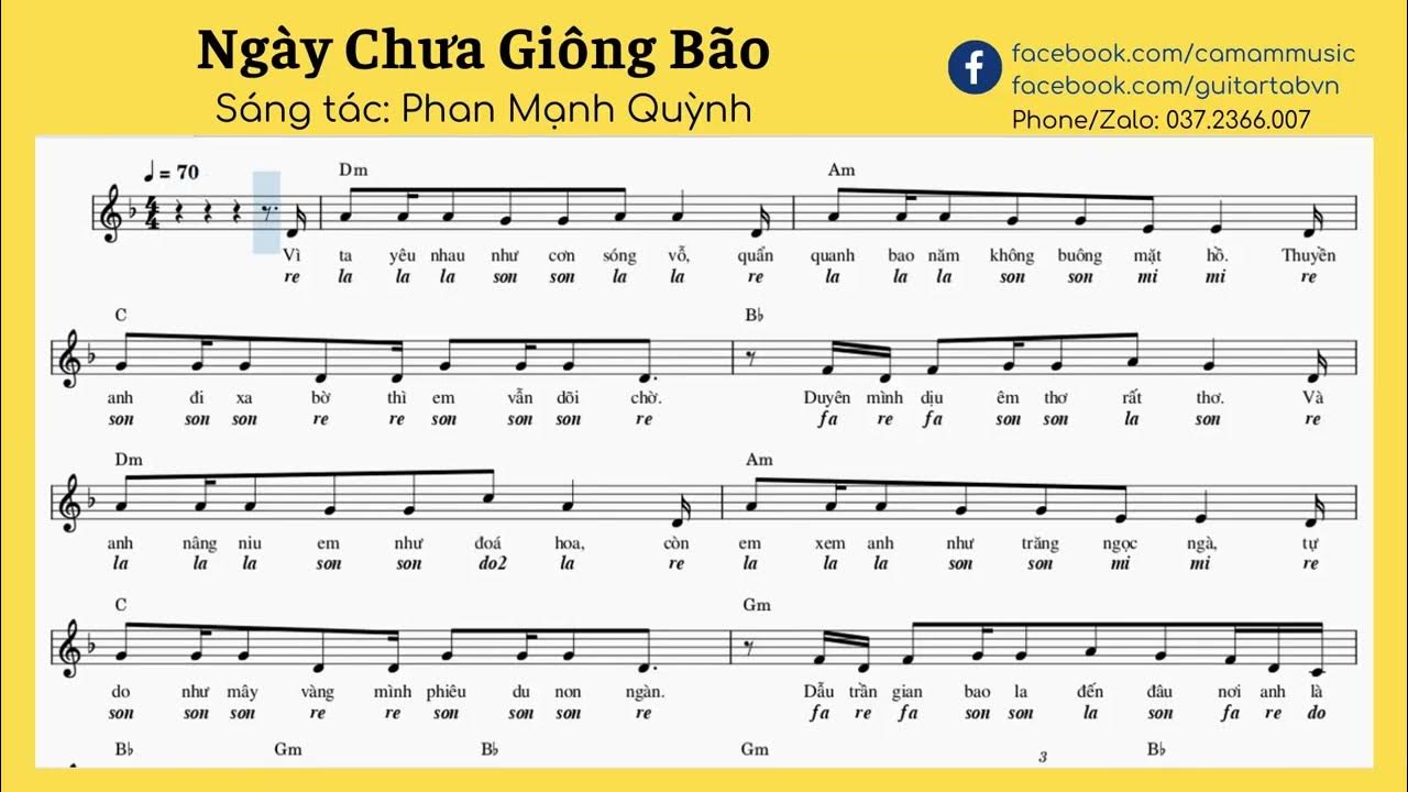 Ngày Chưa Giông Bão Hợp Âm Gallery 2
