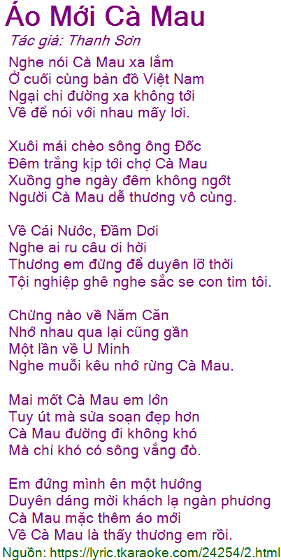 Nghe Nói Cà Mau Xa Lắm