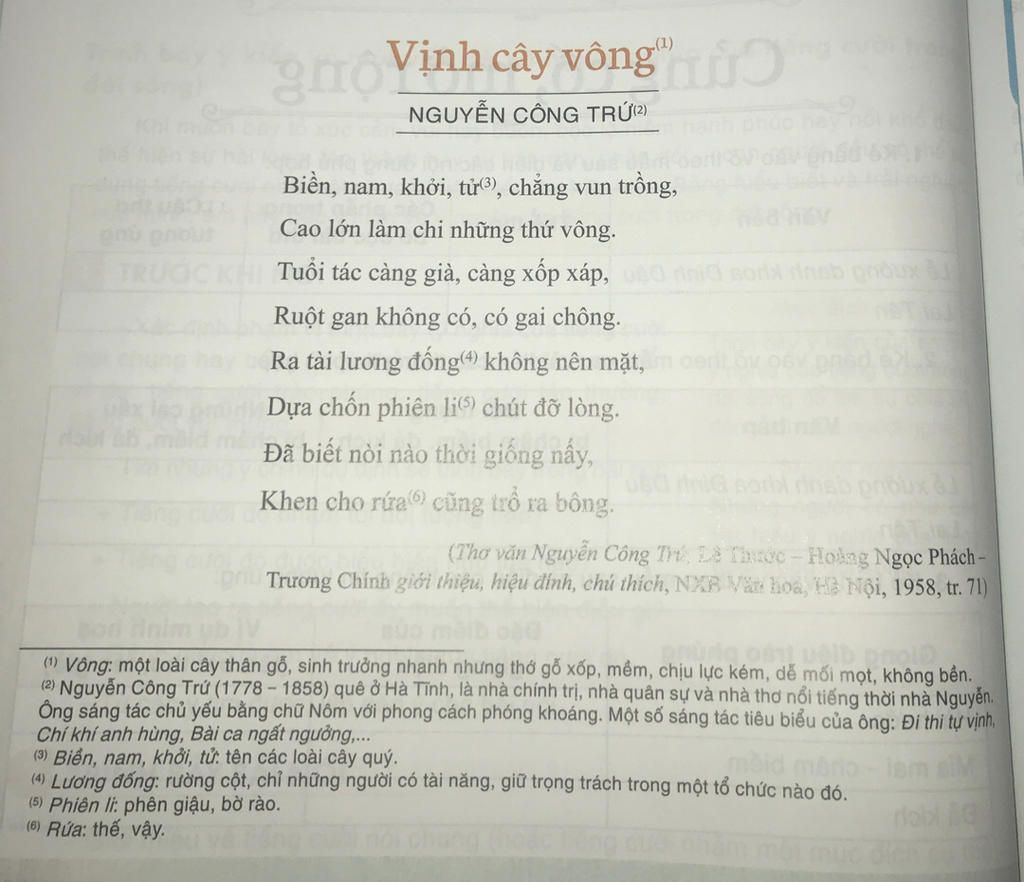 Phân tích bài thơ Vịnh cây Vông Gallery 2