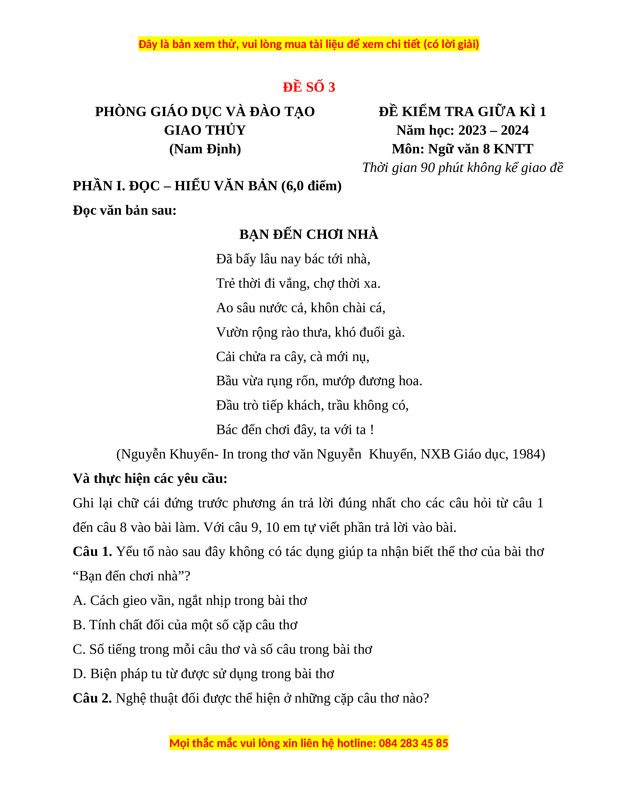 Thơ Khách Đến Chơi Nhà - Phân tích chi tiết và ý nghĩa Gallery 2
