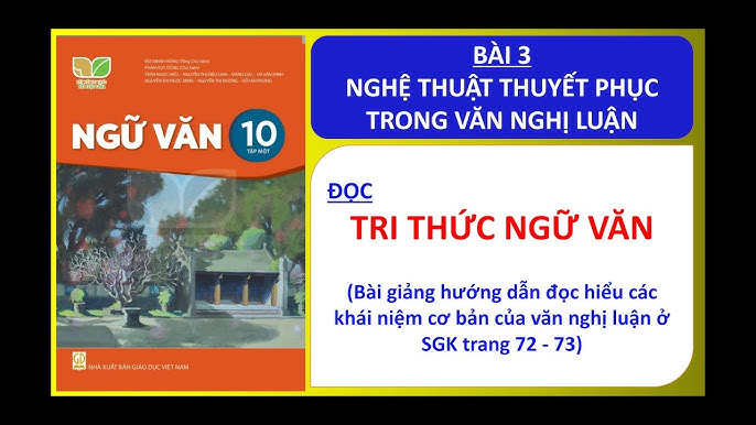 Nghệ thuật thuyết phục trong văn nghị luận