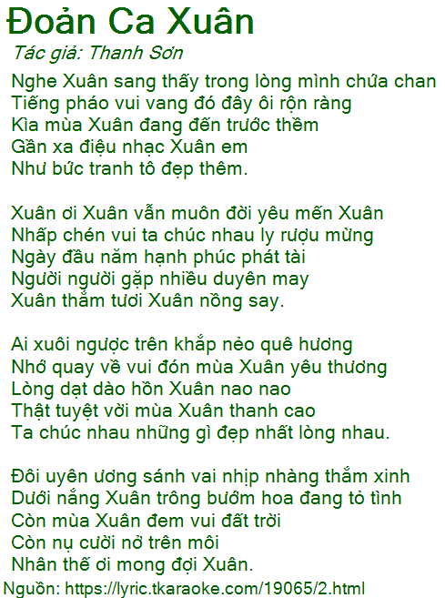 Nghe xuân sang thấy trong lòng mình chứa chan
