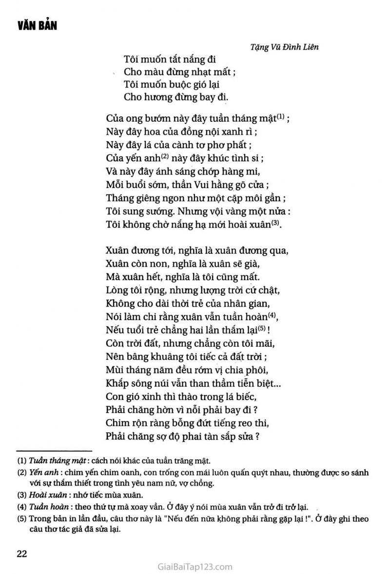 Nghị luận bài thơ Vội vàng