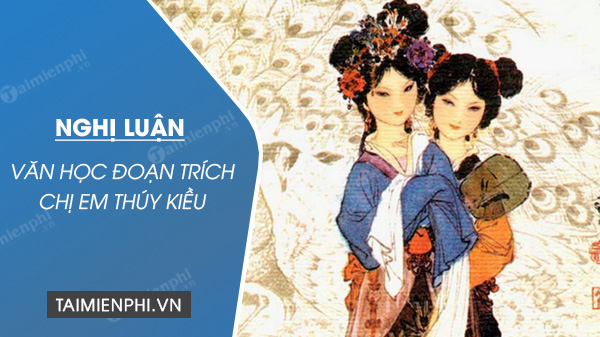 Nghị luận văn học Chị em Thúy Kiều