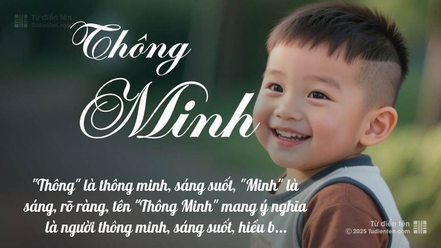 Nghĩa của từ Thông Minh