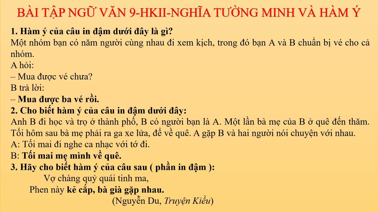 Phân biệt nghĩa tường minh và hàm ý Gallery 2