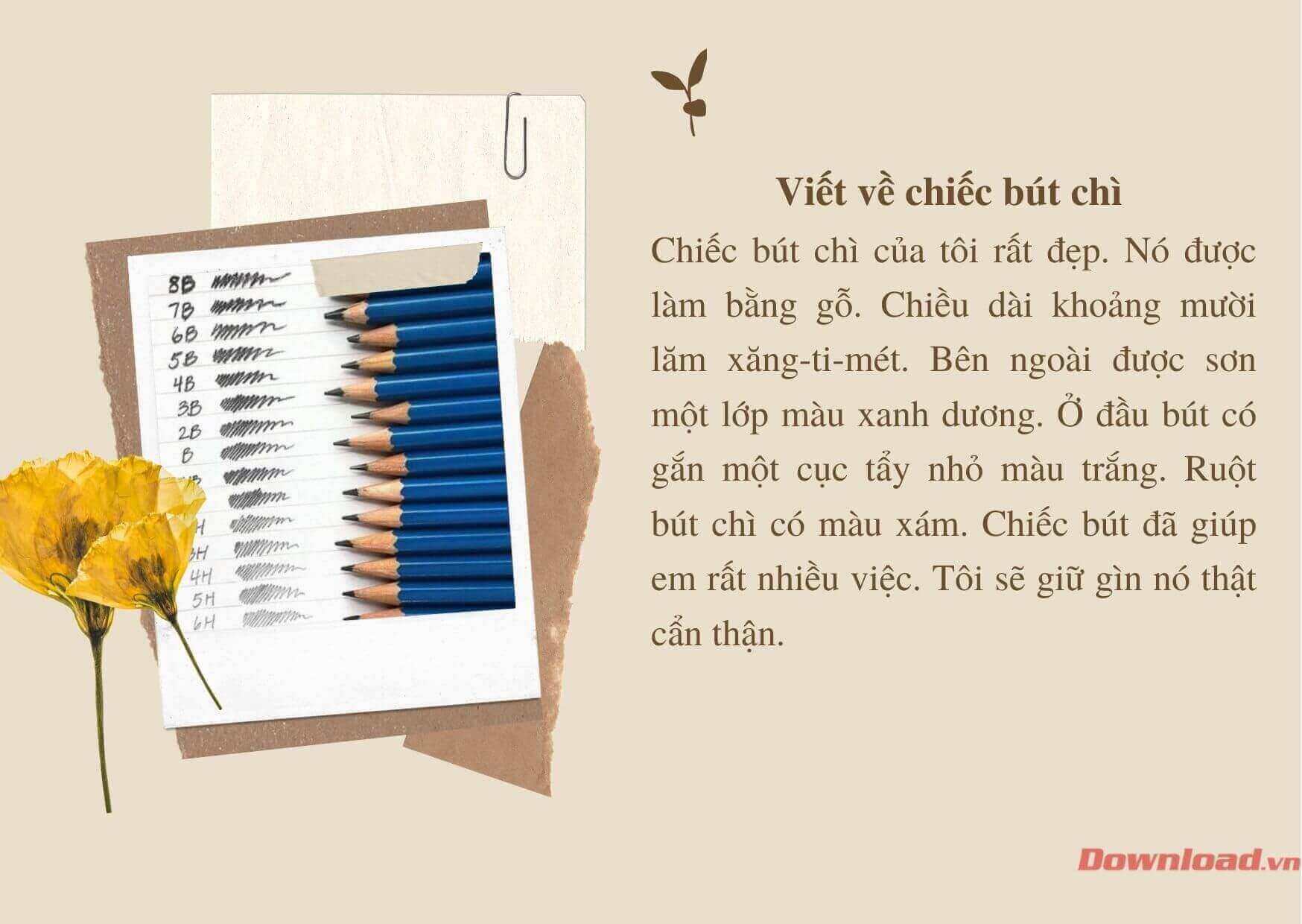Tả cây bút chì lớp 2 Gallery 1