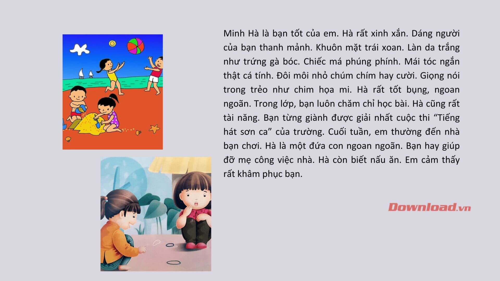 Văn Tả Về Một Người Bạn Thân Lớp 3 Gallery 1