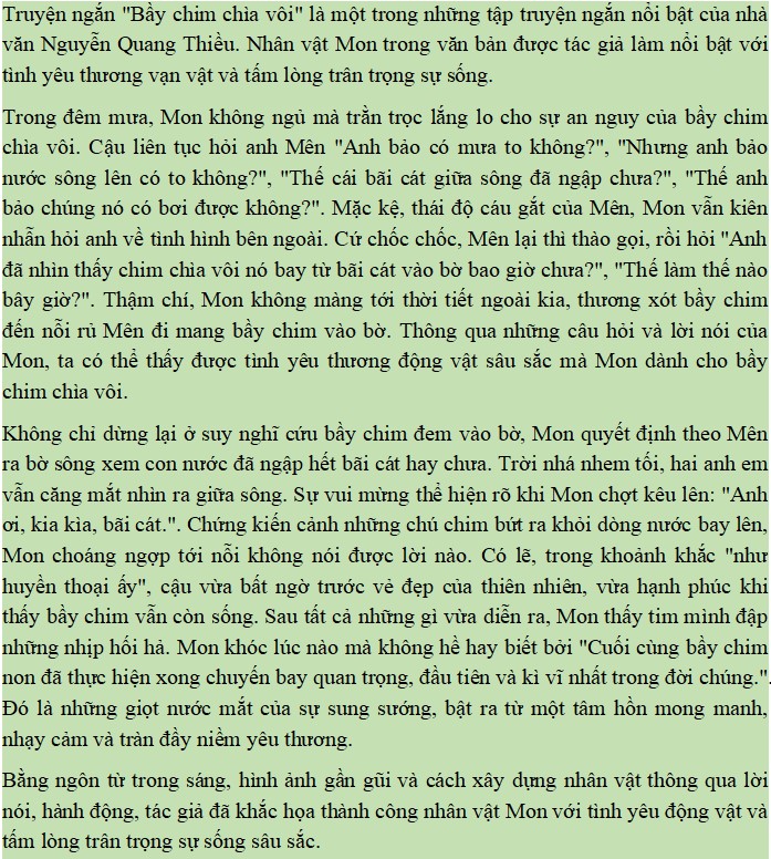 Phân tích đặc điểm nhân vật Mon Gallery 1