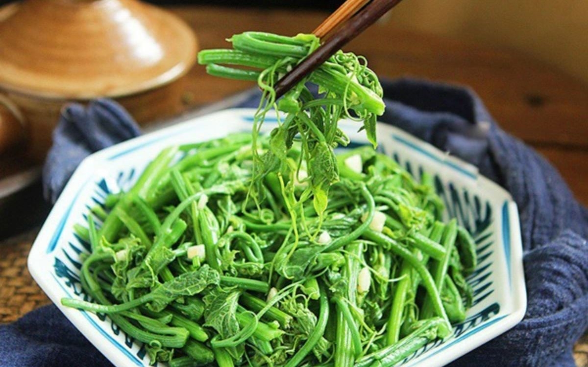 Ngọn Su Su Luộc