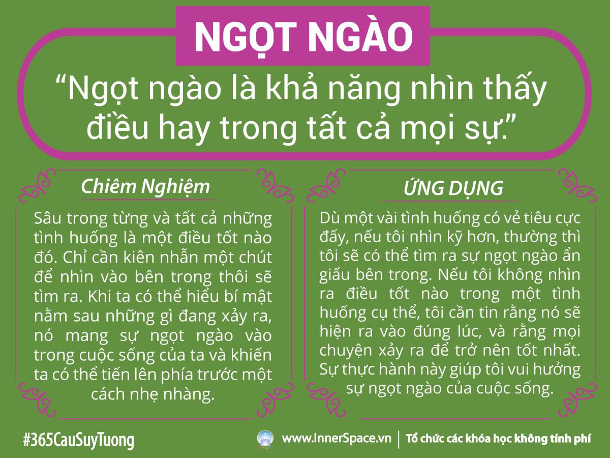 Ngọt Ngào Là Gì?