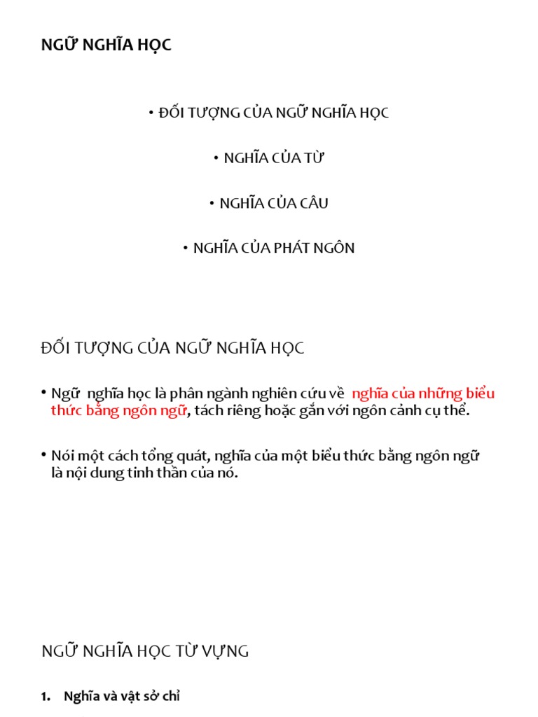 Ngữ nghĩa học là gì?