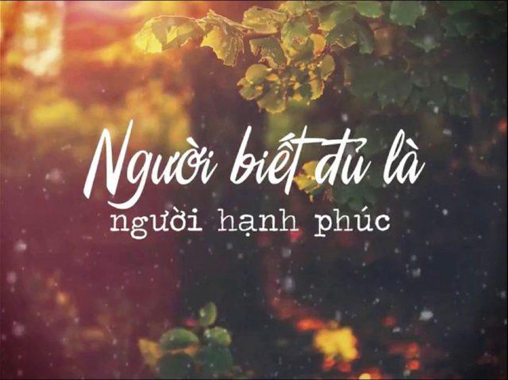 Người Biết Đủ Là Người Hạnh Phúc