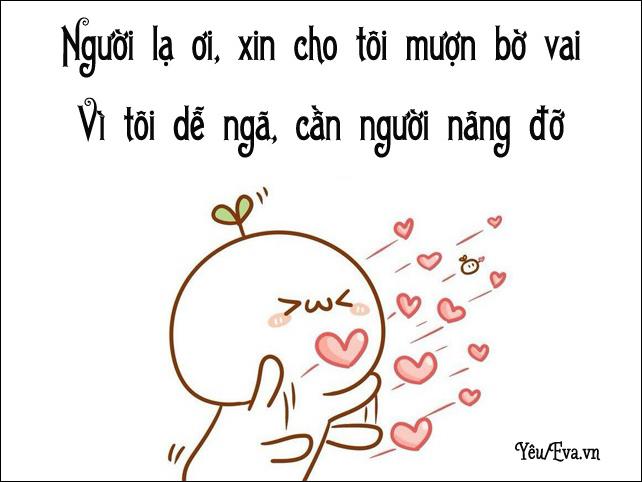 Người lạ ơi xin cho tôi mượn bờ vai