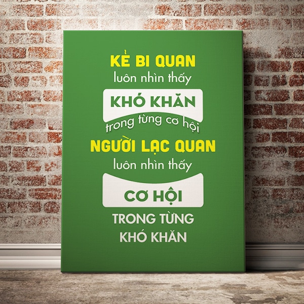 Người lạc quan luôn nhìn thấy cơ hội trong khó khăn