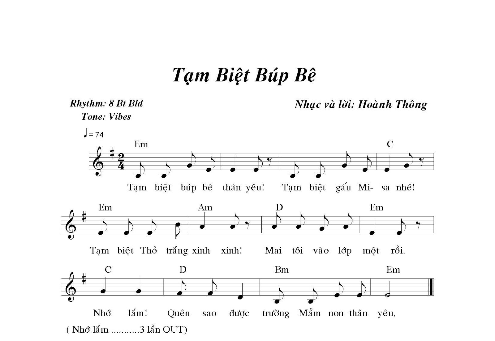 Lời Bài Hát Tạm Biệt Búp Bê Thân Yêu Gallery 2