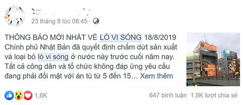 Nhật Bản cấm sử dụng lò vi sóng? Sự thật về thông tin này Gallery 1