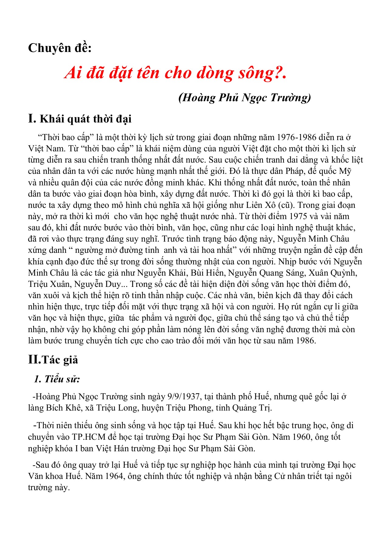Hoàng Phủ Ngọc Tường và Dòng Sông: Ai đã đặt tên? Gallery 2