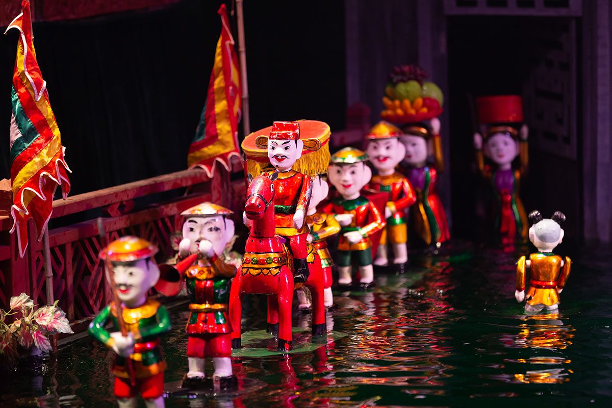 Tranh Múa Rối Nước: Nghệ Thuật Truyền Thống Việt Nam Gallery 1