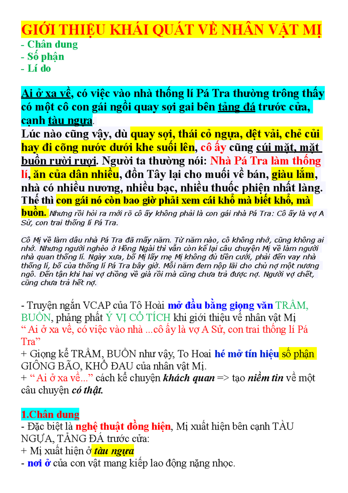 Khái quát về nhân vật Mị Gallery 1