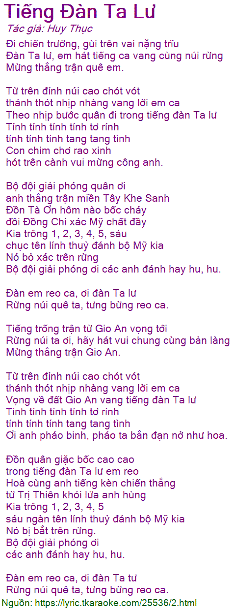 Tiếng Đàn Ta Lư Lời Bài Hát Gallery 2