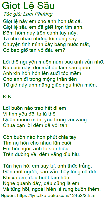 Giọt Lệ Sầu - Ca khúc đầy xúc cảm về nỗi buồn và sự mất mát Gallery 1