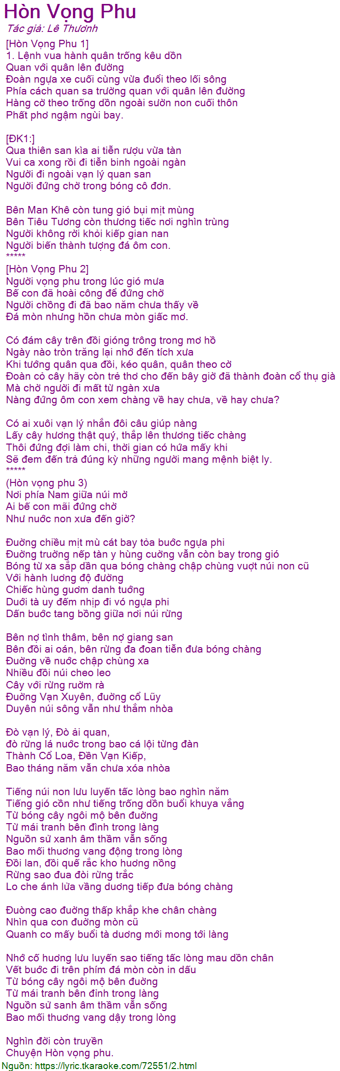 Lời Bài Hát Hòn Vọng Phu 1 Gallery 2