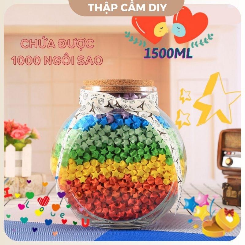 Lọ Thủy Tinh Đựng 1000 Ngôi Sao Gallery 1