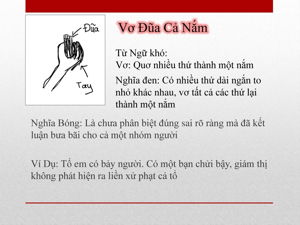 Vơ đũa cả nắm nghĩa là gì? Gallery 1