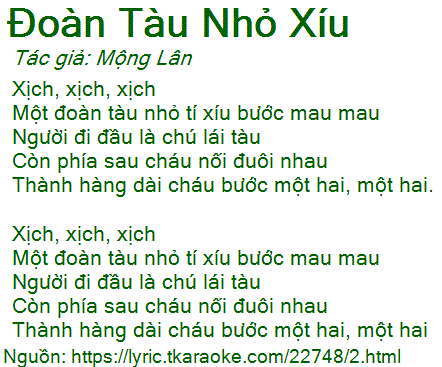 Lời Bài Hát Một Đoàn Tàu Nhỏ Tí Xíu Gallery 2