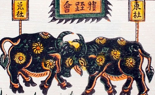 Tranh Lễ Hội Chọi Trâu: Hình Ảnh Đầy Sức Sống Của Văn Hóa Việt Nam Gallery 1