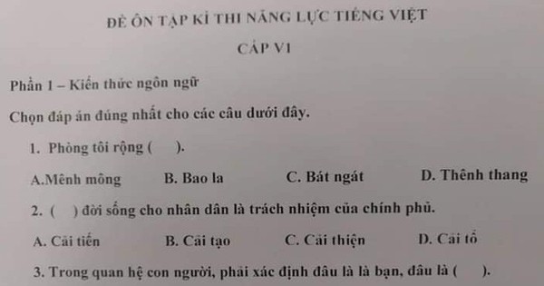 Đề Thi Tiếng Việt Ở Nước Ngoài Gallery 2